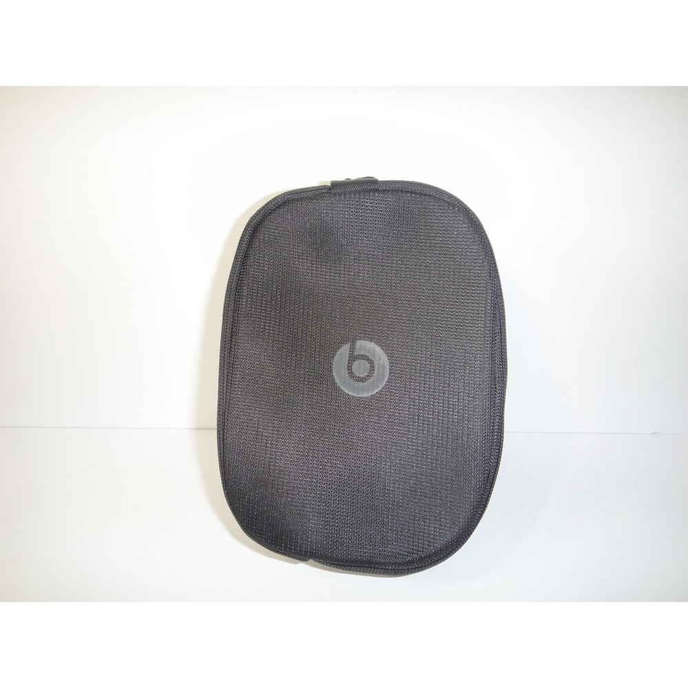 Beats by Dre Black Soft Shell Headphone Carrying Case Zippered Pouch 6.5x4.5in